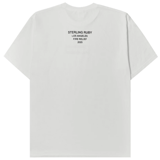 Supreme Los Angeles Fire Relief Box Logo Tee White