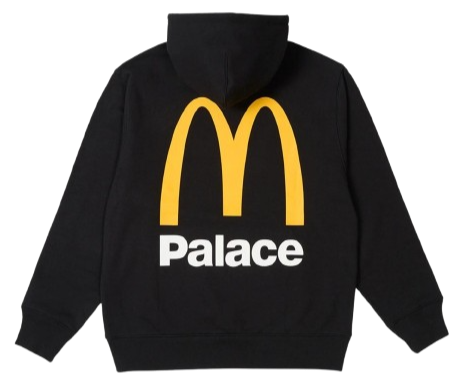 Palace x McDonald's Logo Hood Black