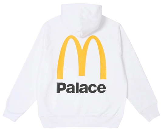 Palace x McDonald's Logo Hood White
