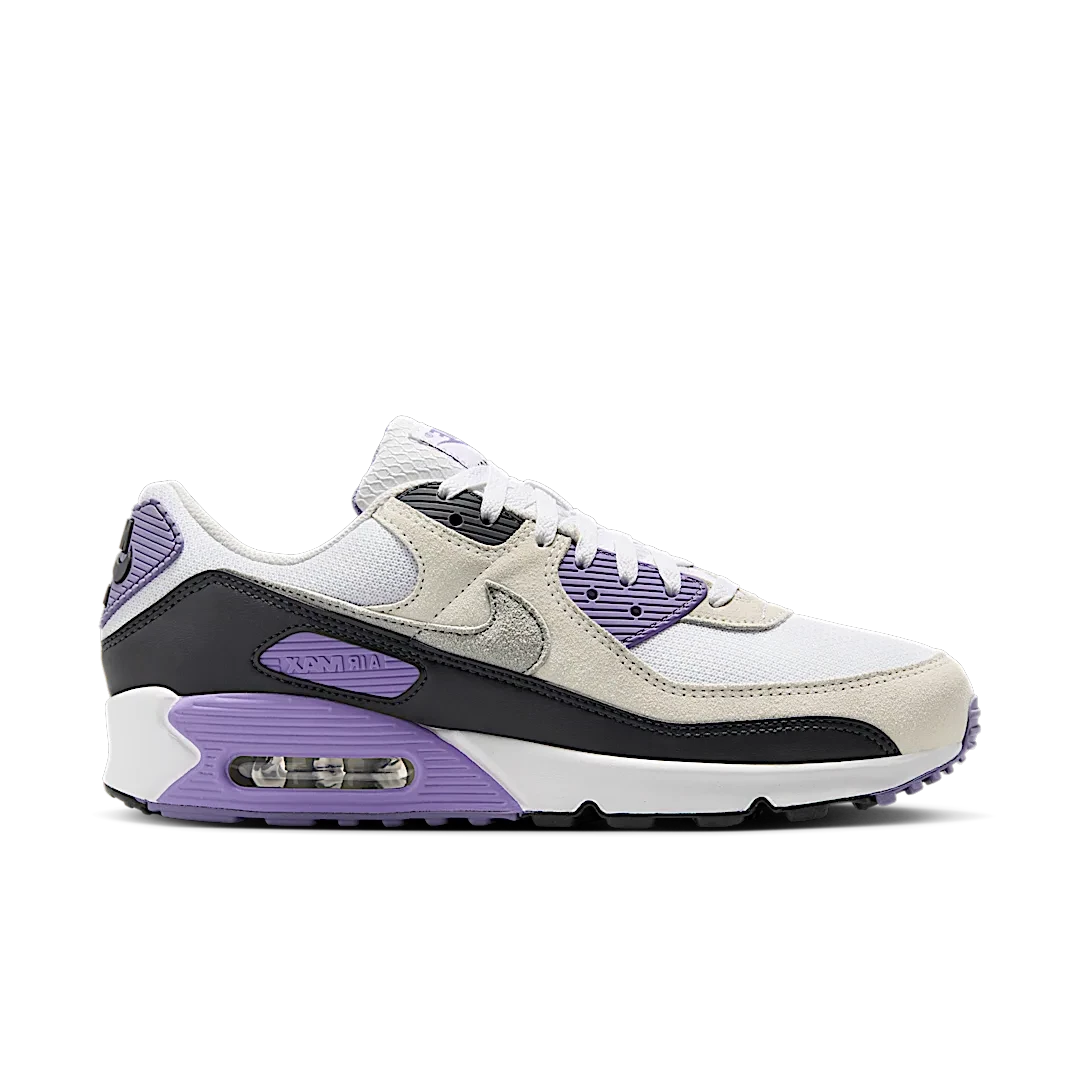 Nike Air Max 90 White Dusty Amethyst Photon Dust Light Smoke Grey