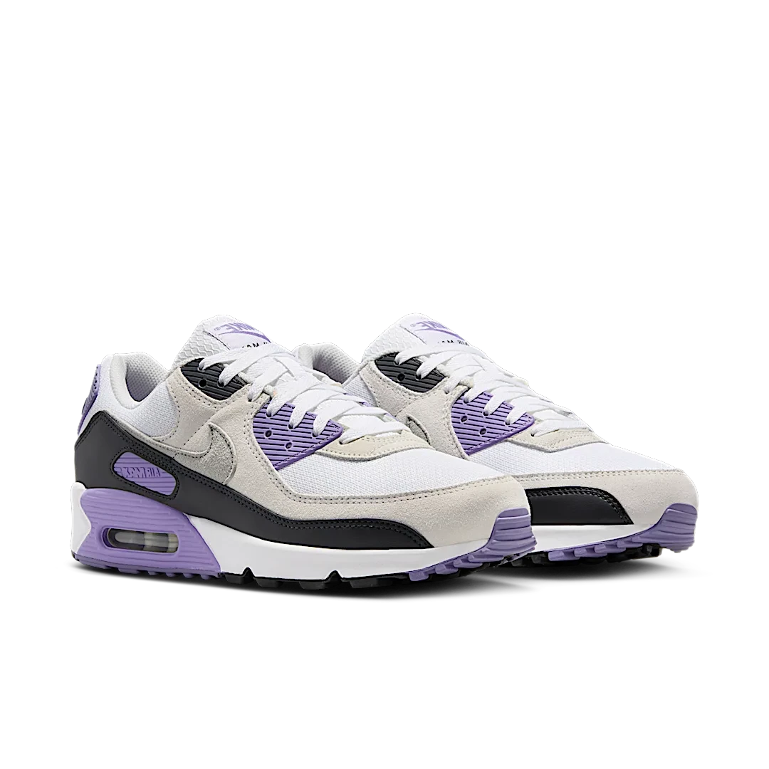 Nike Air Max 90 White Dusty Amethyst Photon Dust Light Smoke Grey