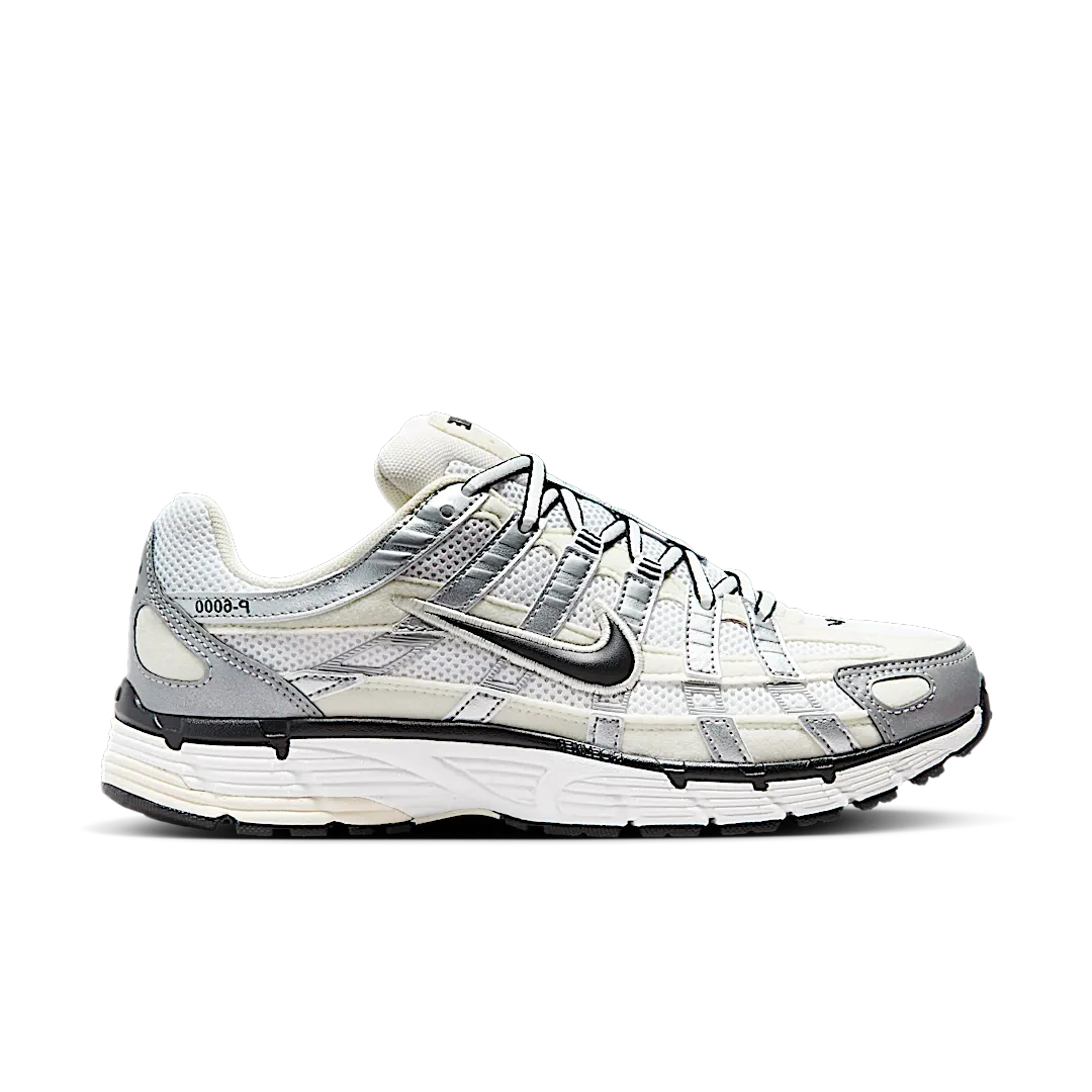 Nike P-6000 Coconut Milk Metallic Silver