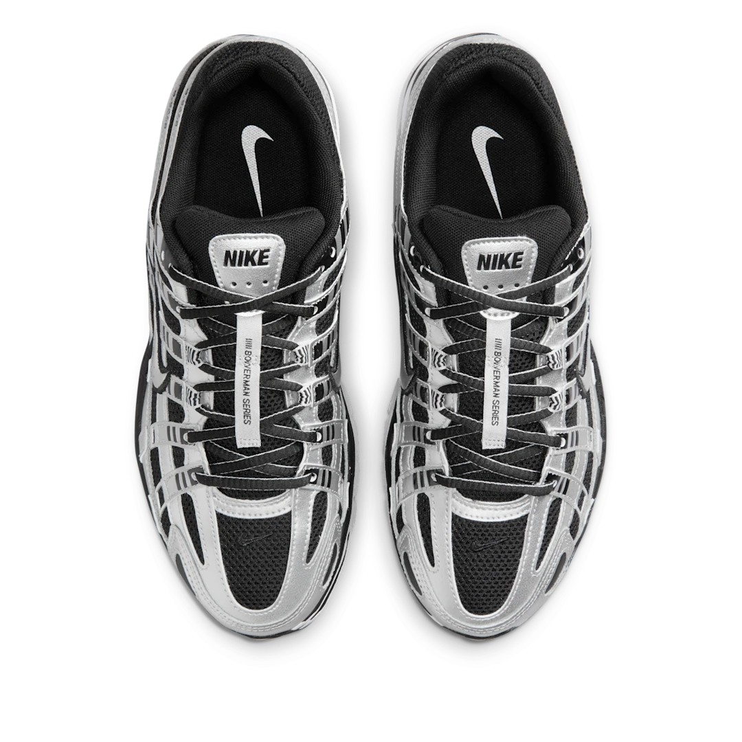 Nike P-6000 Metallic Silver Black White