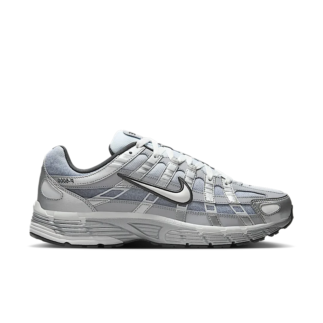Nike P-6000 Metallic Silver Summit White-Wolf Grey