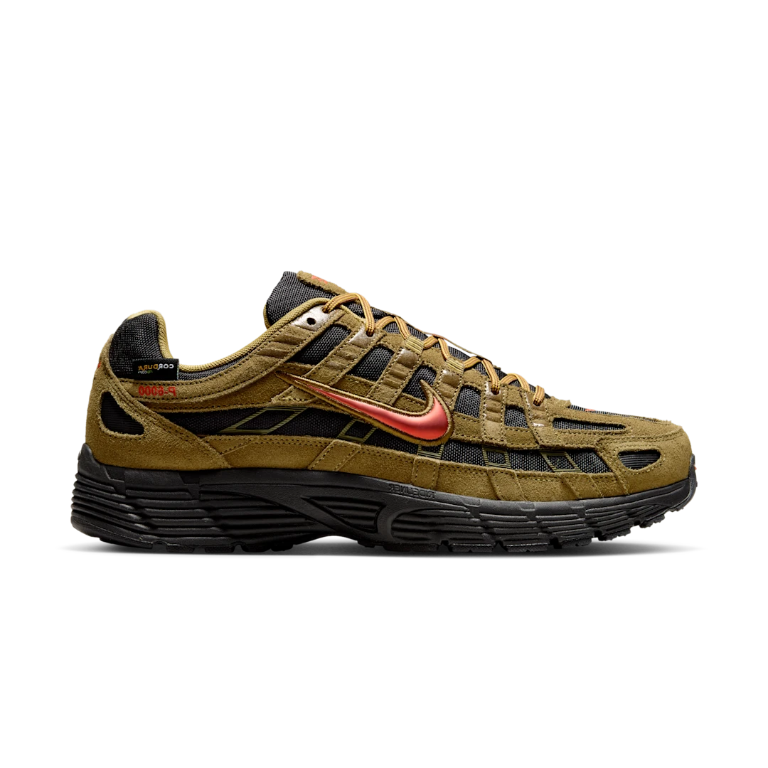 Nike P-6000 Premium Cordura Olive Flak Black Picante Red