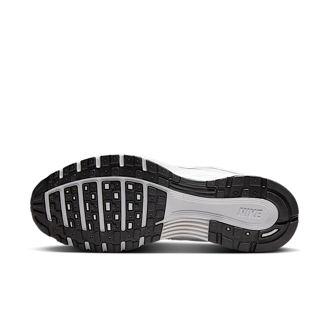 Nike P-6000 White Metallic Silver Black