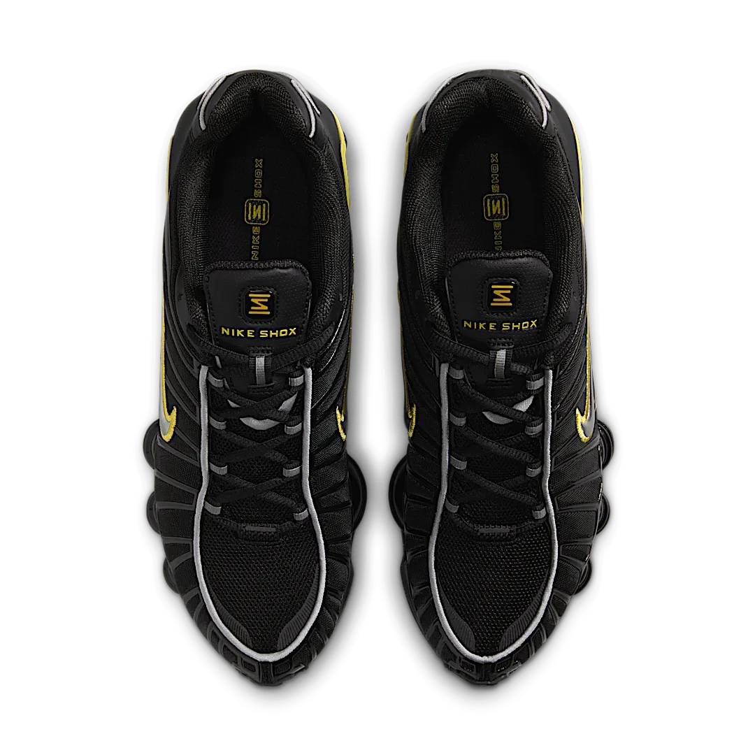 Nike Shox TL Black Dynamic Yellow Metallic Silver