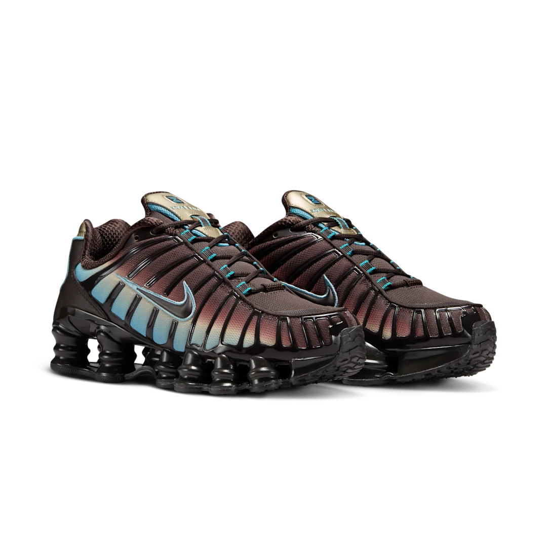 Nike Shox TL Velvet Brown Denim Turquoise