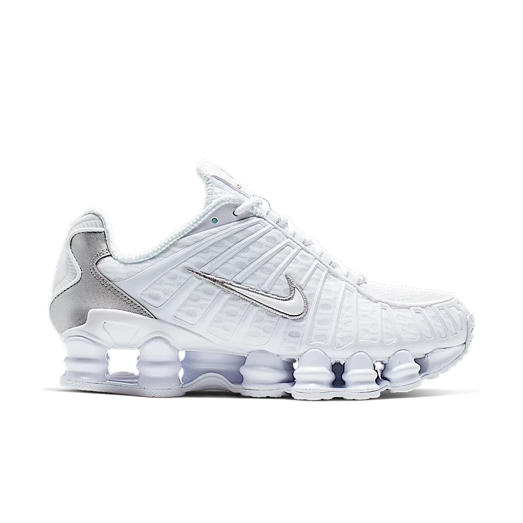 Nike Shox TL White Metallic Silver Max Orange