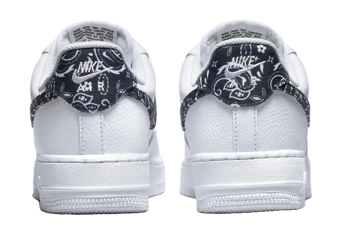 Nike Air Force 1 Low '07 Essential White Black Paisley