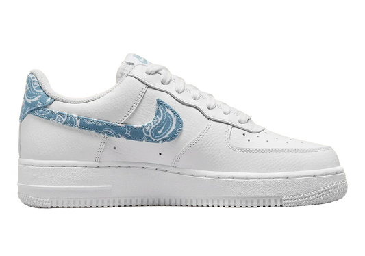 Nike Air Force 1 Low '07 Essential White Worn Blue Paisley