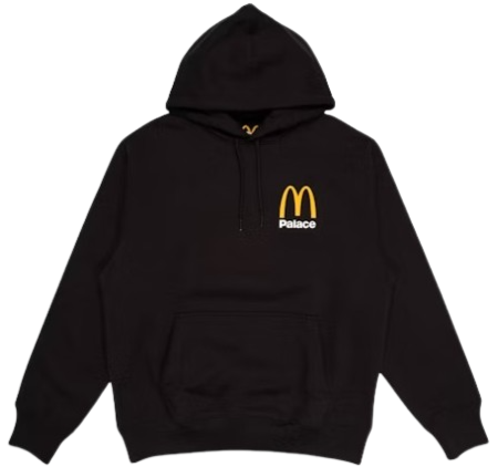 Palace x McDonald's Logo Hood Black