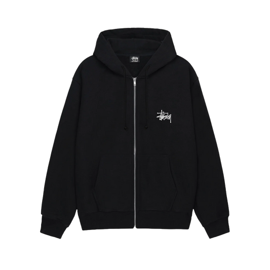 Stüssy Basic Zip Hoodie Black