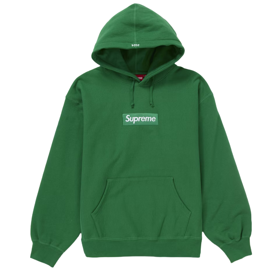 Supreme Box Logo Hooded Sweatshirt (FW24) Green
