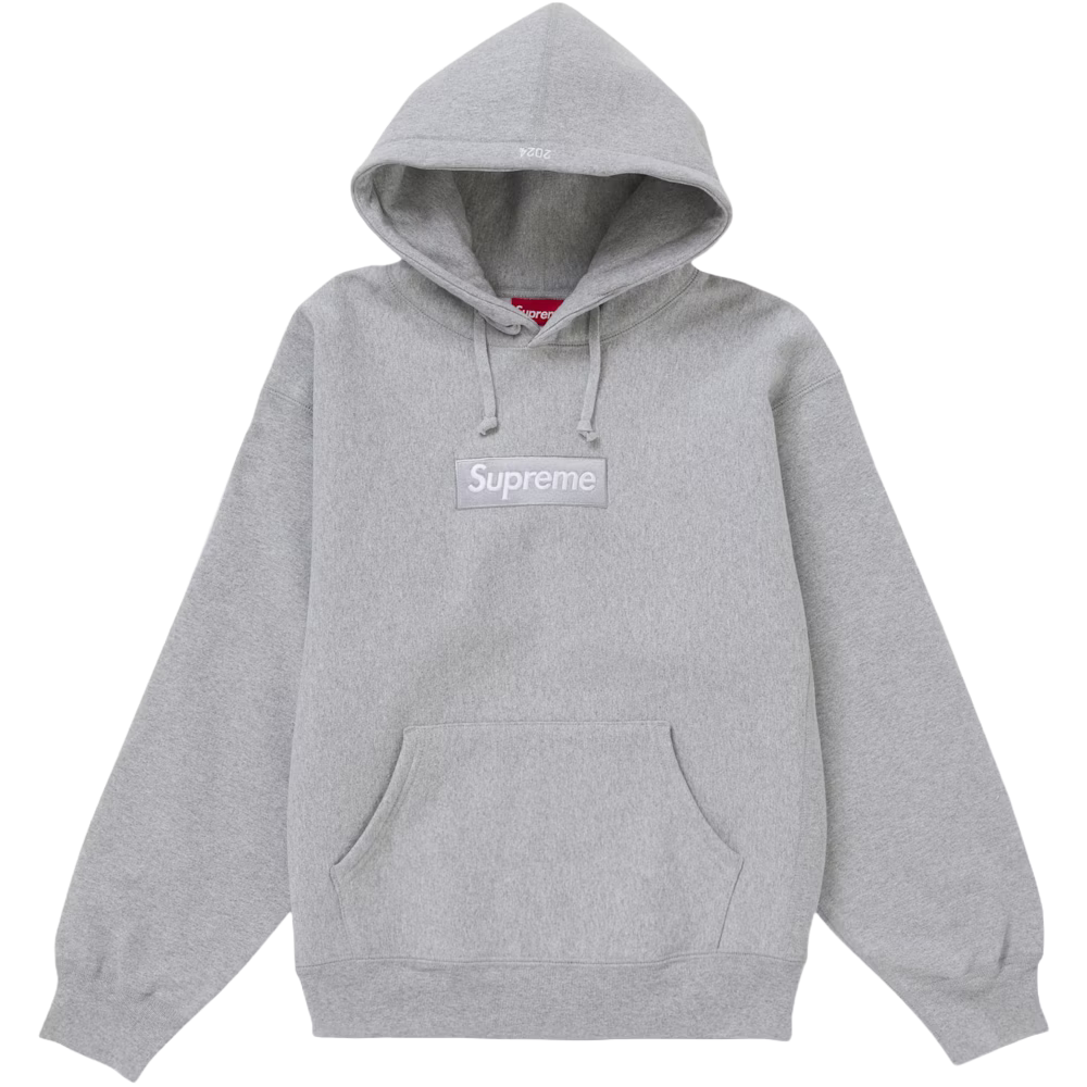 Supreme Box Logo Hooded Sweatshirt (FW24) Heather Grey