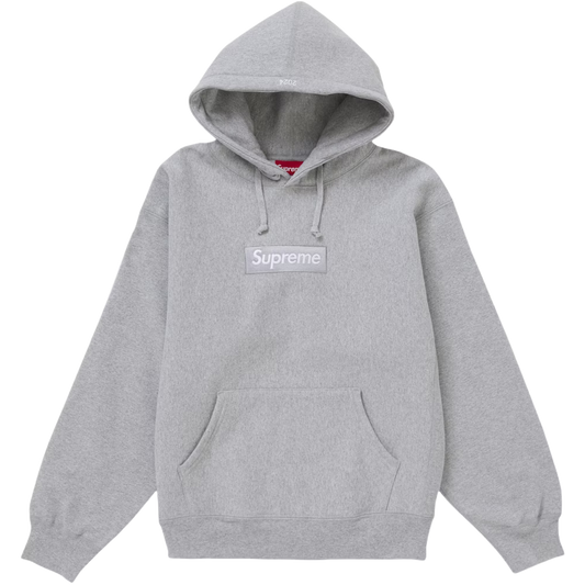 Supreme Box Logo Hooded Sweatshirt (FW24) Heather Grey