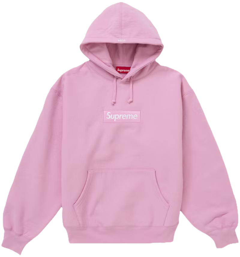 Supreme Box Logo Hooded Sweatshirt (FW24) Pink