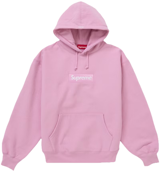 Supreme Box Logo Hooded Sweatshirt (FW24) Pink