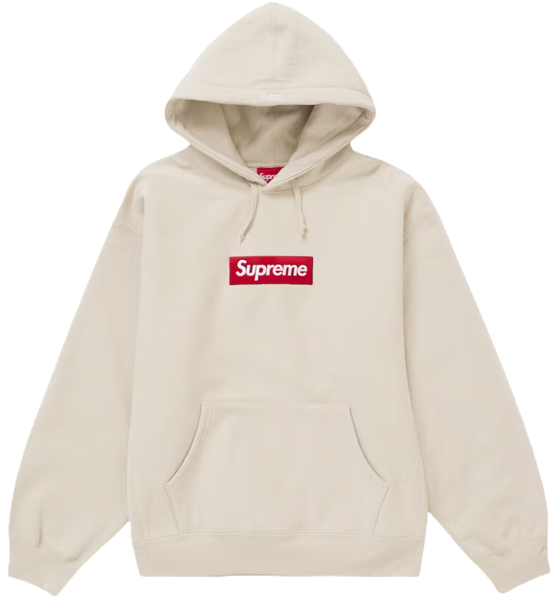 Supreme Box Logo Hooded Sweatshirt (FW24) Stone
