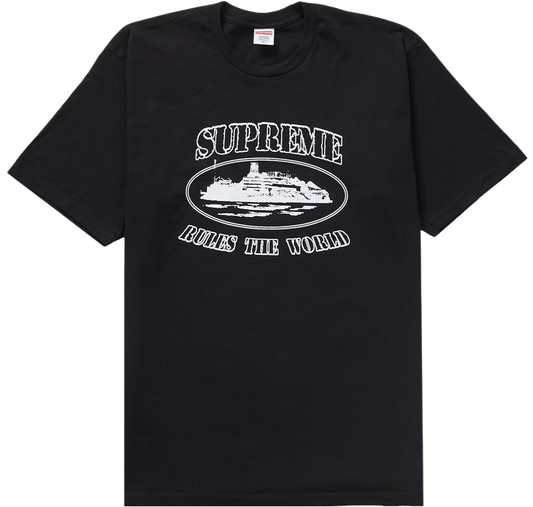 Supreme Corteiz Rules The World Tee Black