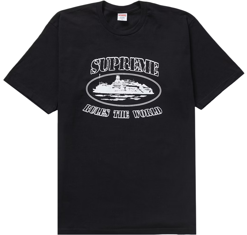 Supreme Corteiz Rules The World Tee Black