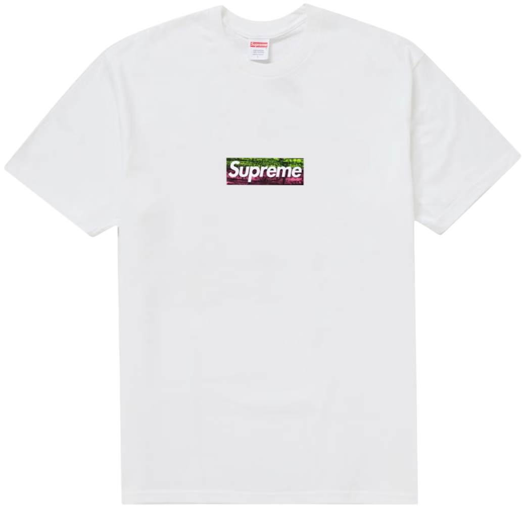 Supreme Los Angeles Fire Relief Box Logo Tee White