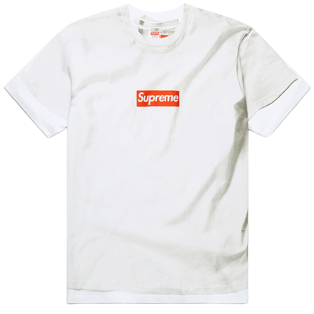 Supreme MM6 Maison Margiela Box Logo Tee White