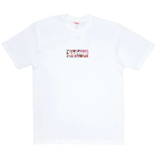 Supreme Takashi Murakami COVID-19 Relief Box Logo Tee White