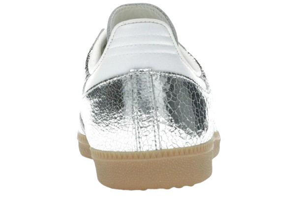 Adidas Samba OG Silver Metallic Cracked Leather