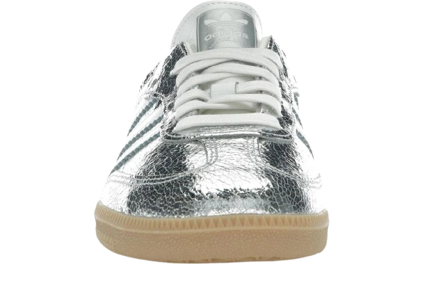 Adidas Samba OG Silver Metallic Cracked Leather