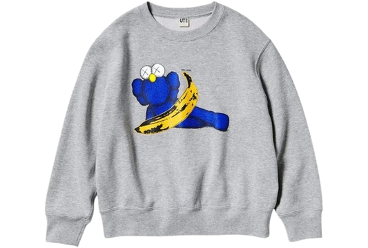 KAWS x Uniqlo Warhol Graphic 472951 Sweatshirt Grey