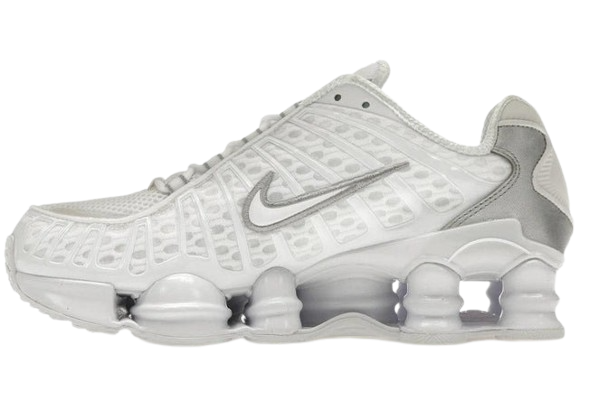 Nike Shox TL White Metallic Silver Max Orange