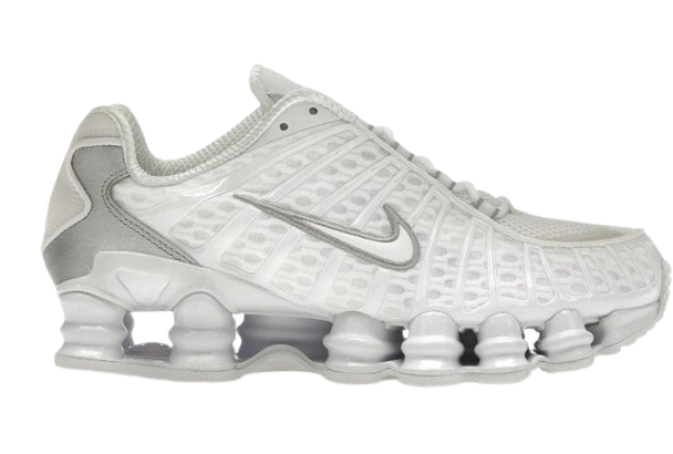 Nike Shox TL White Metallic Silver Max Orange