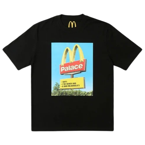 Palace x McDonald's Sign T-shirt Black